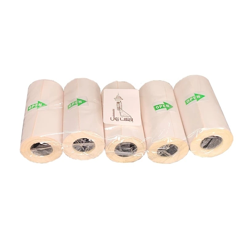 کاغذ پرینتر حرارتی پشت چسبدار مدل LA3W بسته 20 عددی